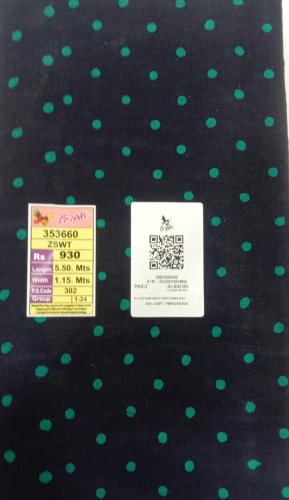 PL COTTON SAREES WITH WAX DOT PRINT DESIGNS